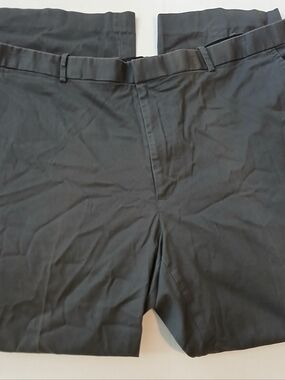 Perry Ellis Black Flat-Front Dress Shorts